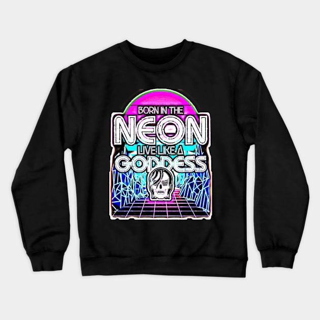 CRYSTAL "LIVIN LIKE A GODDESS" Crewneck Sweatshirt by KVLI3N